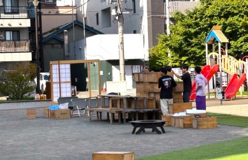 早朝から準備、ご苦労さま！