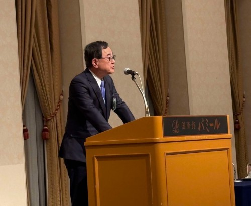 北海道大学の寶金総長の祝辞